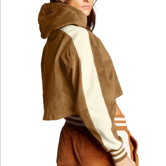 Champion Corduroy Cropped Hoodie XXL - Picture 6 of 6